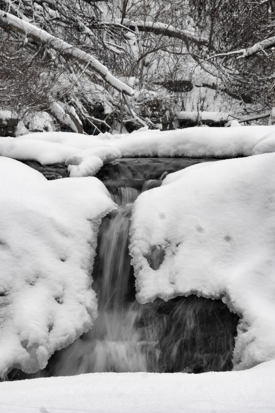 Rocky Glen Waterfall at Waterfall Glen Forest Preserve in Darien